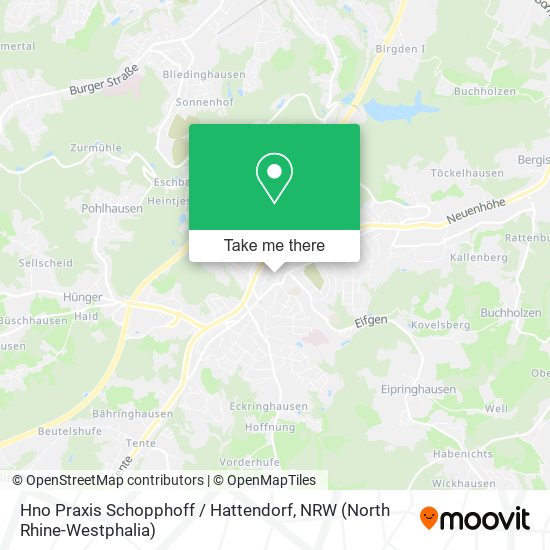 Hno Praxis Schopphoff / Hattendorf map