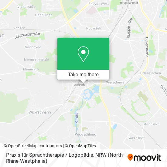 Карта Praxis für Sprachtherapie / Logopädie