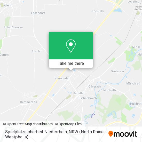 Spielplatzsicherheit Niederrhein map