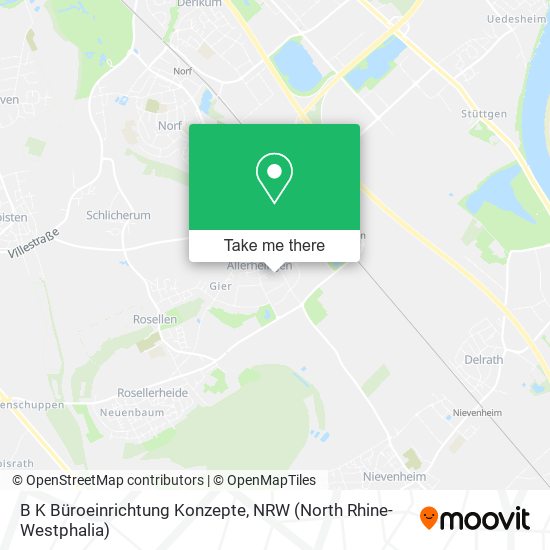 B K Büroeinrichtung Konzepte map