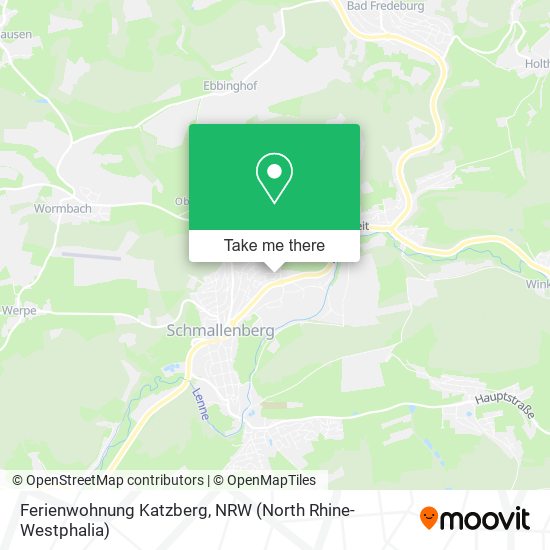 Ferienwohnung Katzberg map
