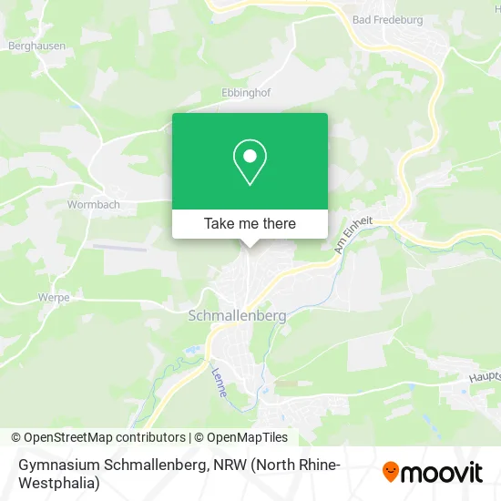 Gymnasium Schmallenberg map