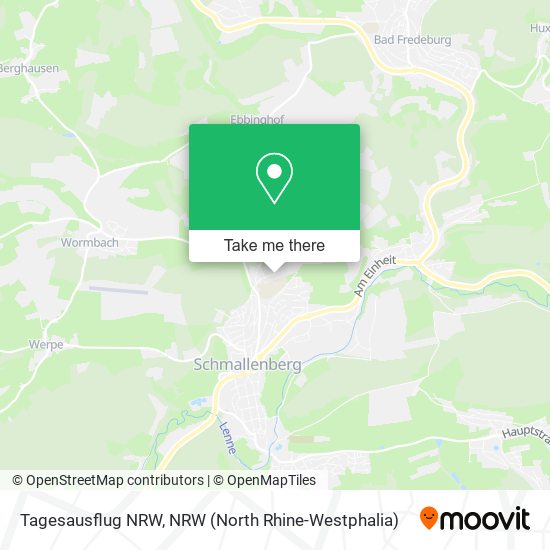 Tagesausflug NRW map