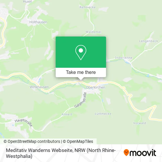 Meditativ Wanderns Webseite map