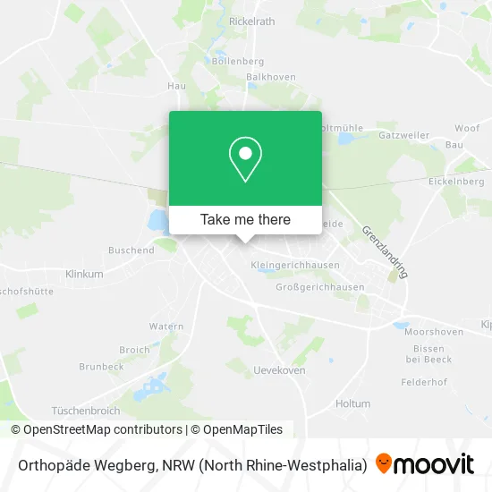 Карта Orthopäde Wegberg