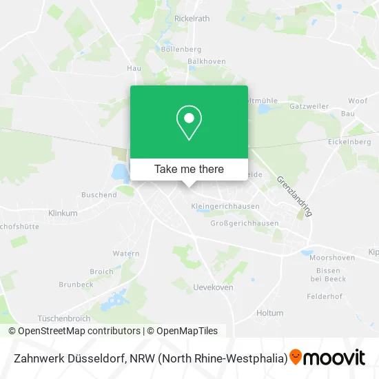 Карта Zahnwerk Düsseldorf