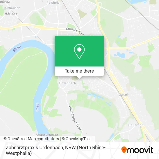 Карта Zahnarztpraxis Urdenbach