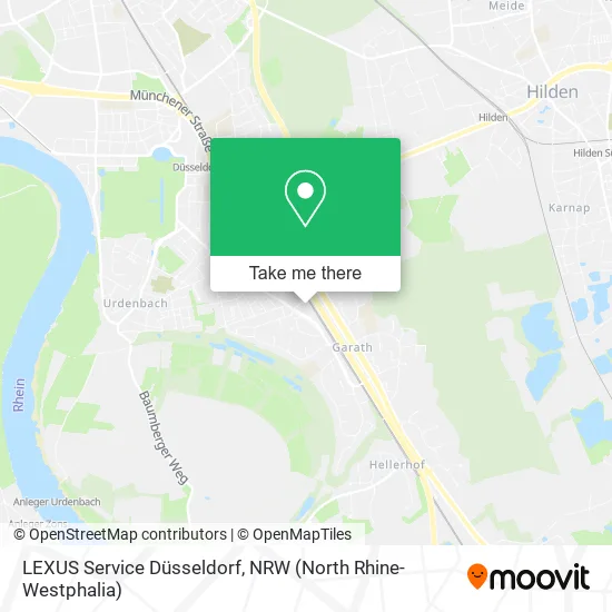Карта LEXUS Service Düsseldorf