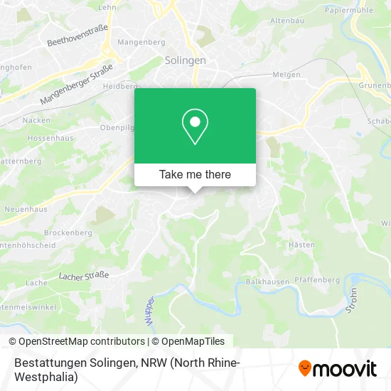 Bestattungen Solingen map