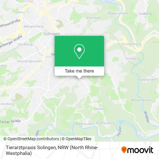 Карта Tierarztpraxis Solingen
