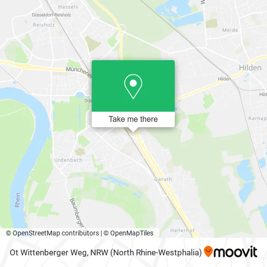 Карта Ot Wittenberger Weg