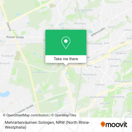 Карта Mehrartenräumen Solingen