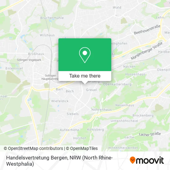 Карта Handelsvertretung Bergen