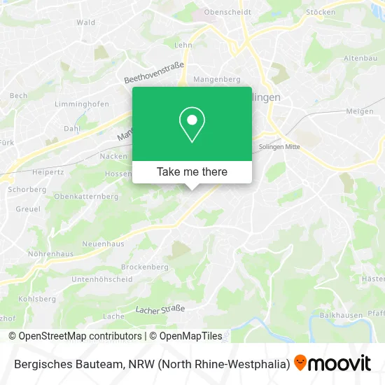 Bergisches Bauteam map