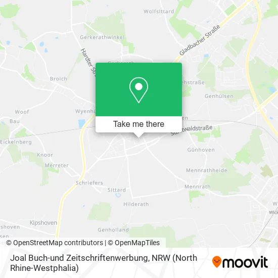 Карта Joal Buch-und Zeitschriftenwerbung