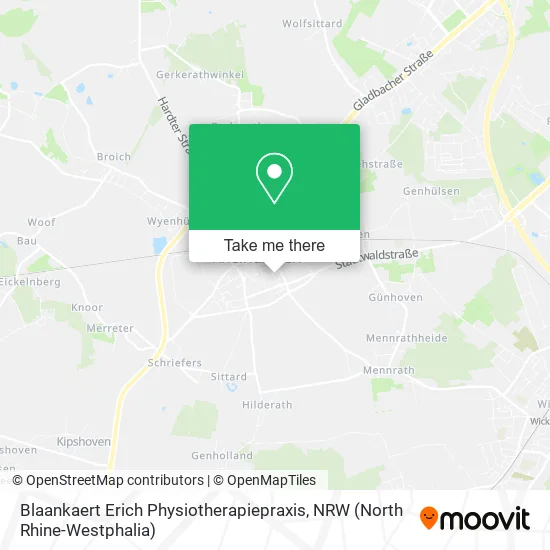 Карта Blaankaert Erich Physiotherapiepraxis