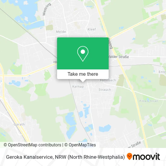 Geroka Kanalservice map