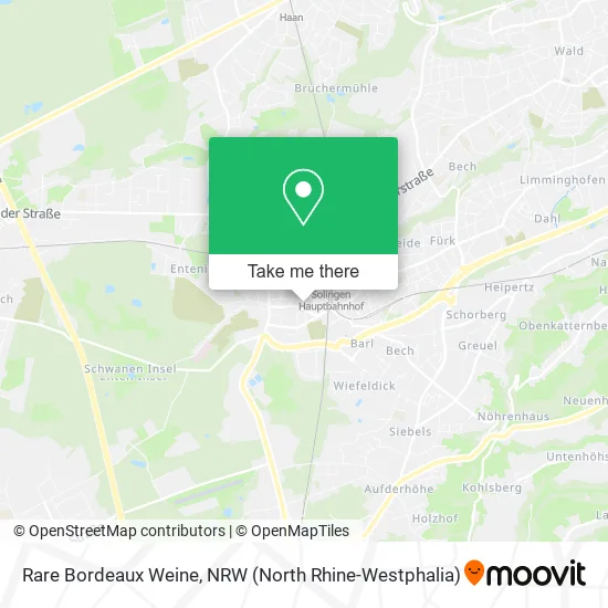 Карта Rare Bordeaux Weine