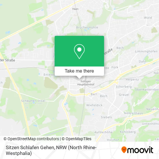 Карта Sitzen Schlafen Gehen