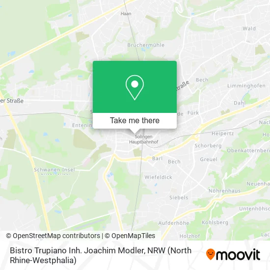 Карта Bistro Trupiano Inh. Joachim Modler