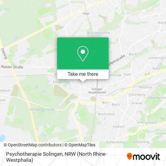 Psychotherapie Solingen map