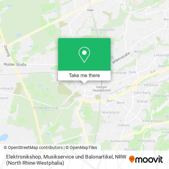 Elektronikshop, Musikservice und Balonartikel map