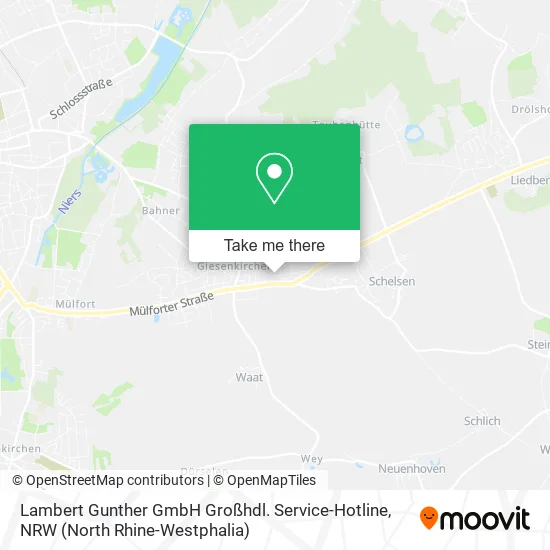 Карта Lambert Gunther GmbH Großhdl. Service-Hotline