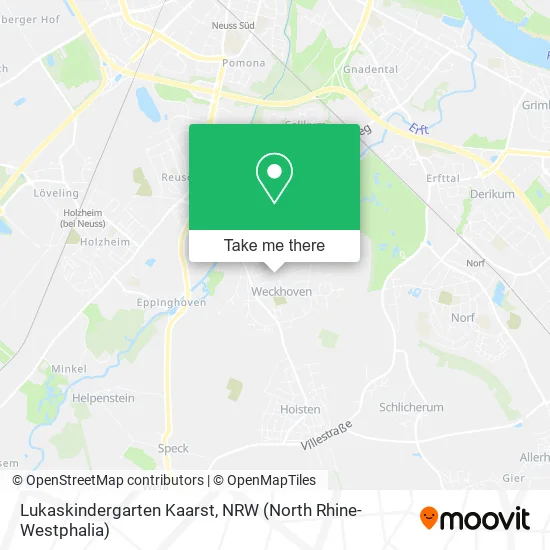 Lukaskindergarten Kaarst map
