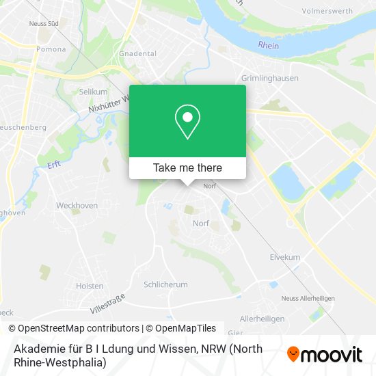 Карта Akademie für B I Ldung und Wissen
