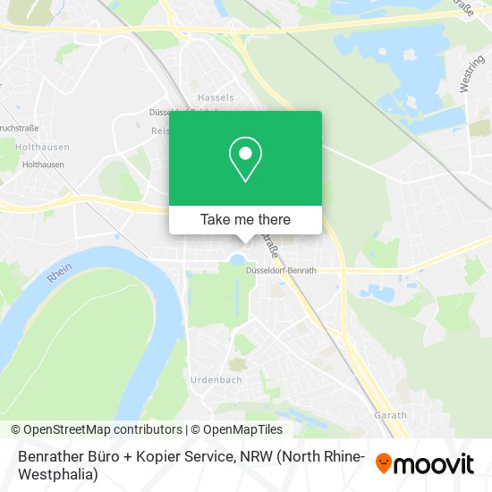 Benrather Büro + Kopier Service map