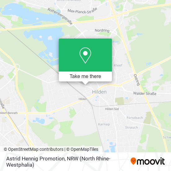 Astrid Hennig Promotion map