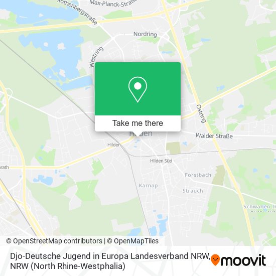 Карта Djo-Deutsche Jugend in Europa Landesverband NRW