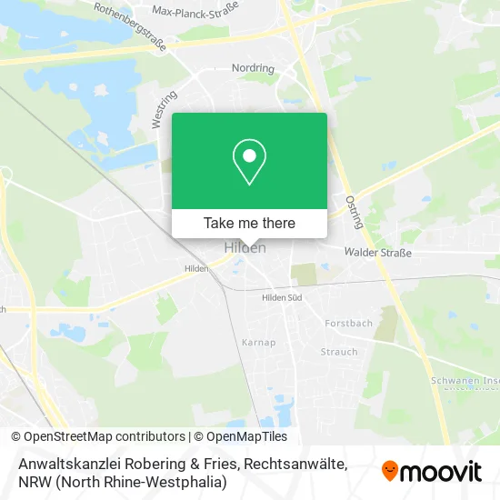 Карта Anwaltskanzlei Robering & Fries, Rechtsanwälte