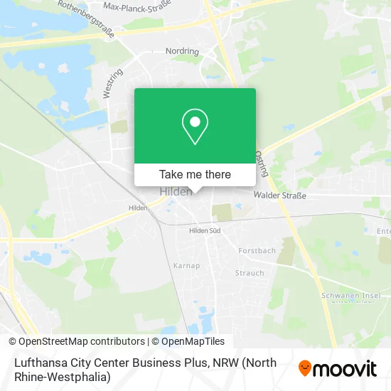 Lufthansa City Center Business Plus map