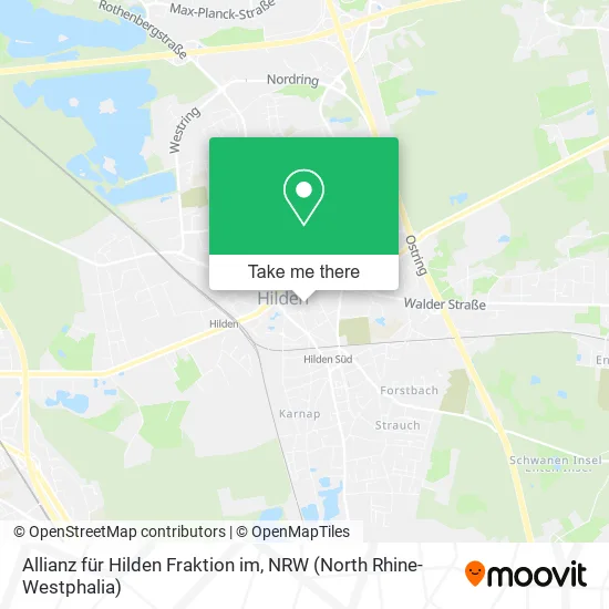 Карта Allianz für Hilden Fraktion im