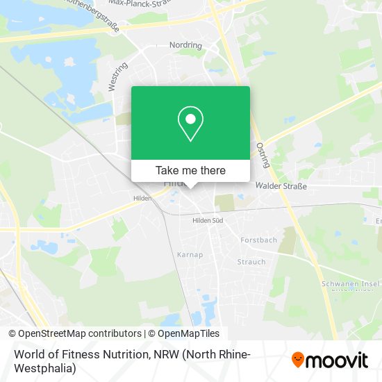 World of Fitness Nutrition map