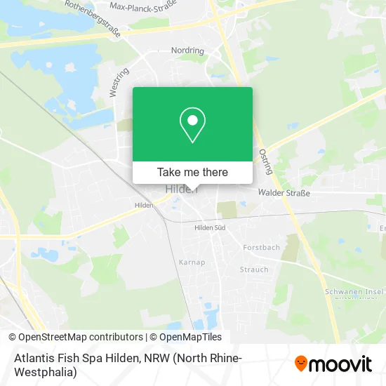 Карта Atlantis Fish Spa Hilden
