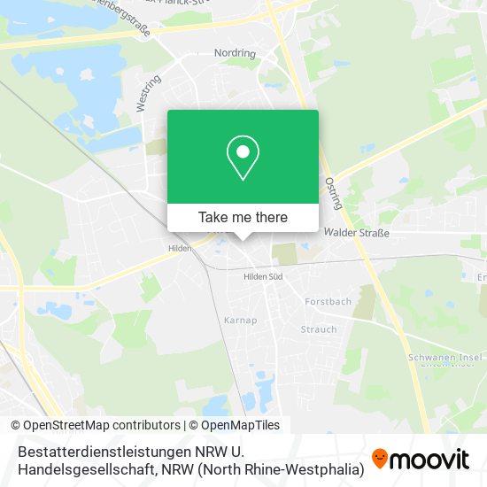 Bestatterdienstleistungen NRW U. Handelsgesellschaft map