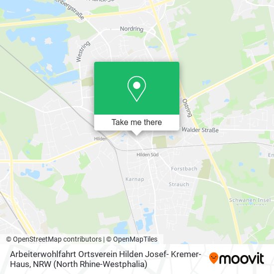 Arbeiterwohlfahrt Ortsverein Hilden Josef- Kremer- Haus map
