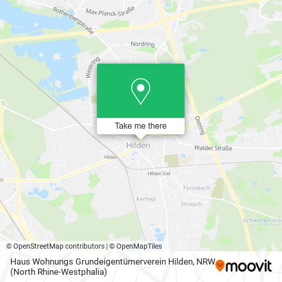 Карта Haus Wohnungs Grundeigentümerverein Hilden