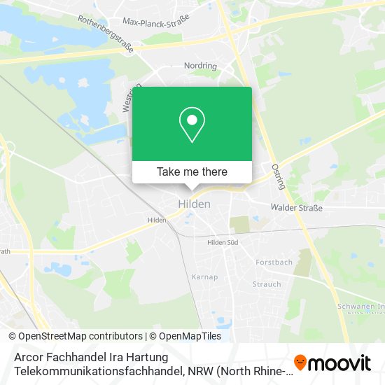 Arcor Fachhandel Ira Hartung Telekommunikationsfachhandel map
