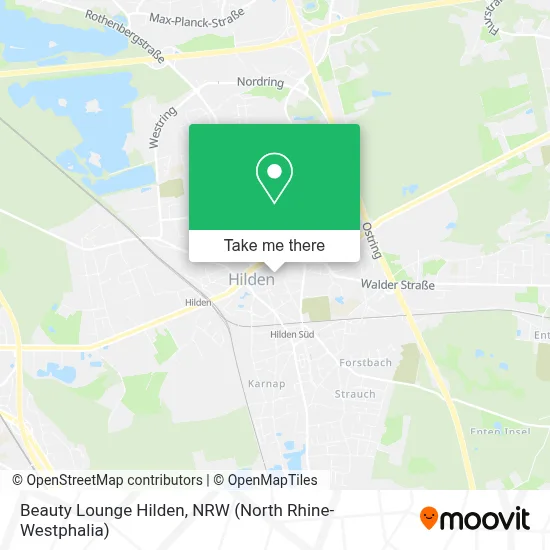 Beauty Lounge Hilden map