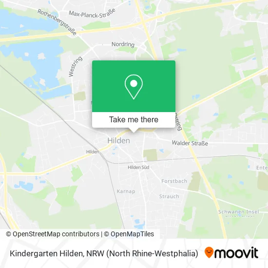 Kindergarten Hilden map