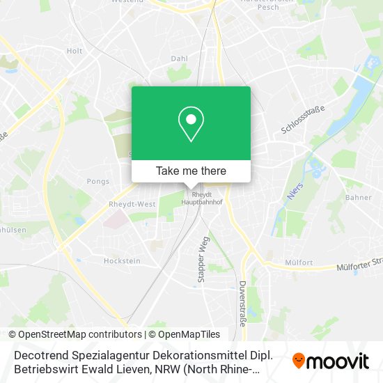 Карта Decotrend Spezialagentur Dekorationsmittel Dipl. Betriebswirt Ewald Lieven