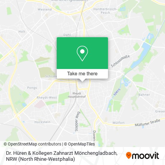 Dr. Hüren & Kollegen Zahnarzt Mönchengladbach map