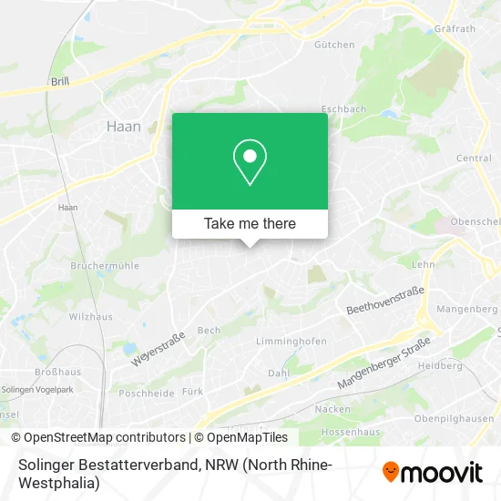 Solinger Bestatterverband map