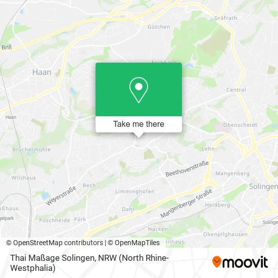 Карта Thai Maßage Solingen