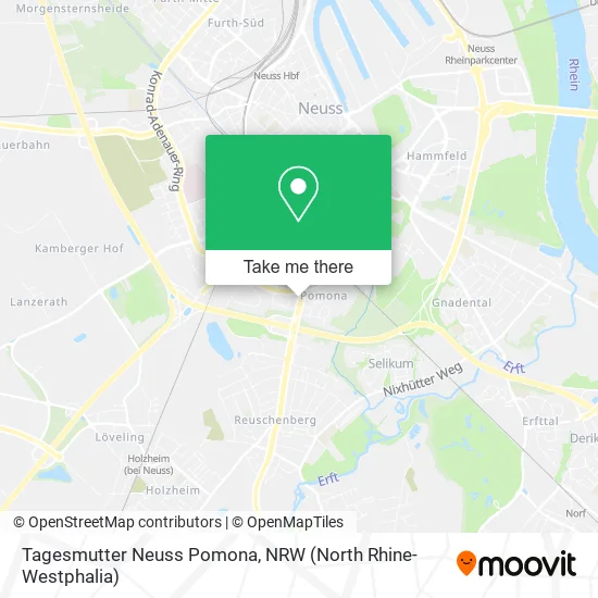 Карта Tagesmutter Neuss Pomona