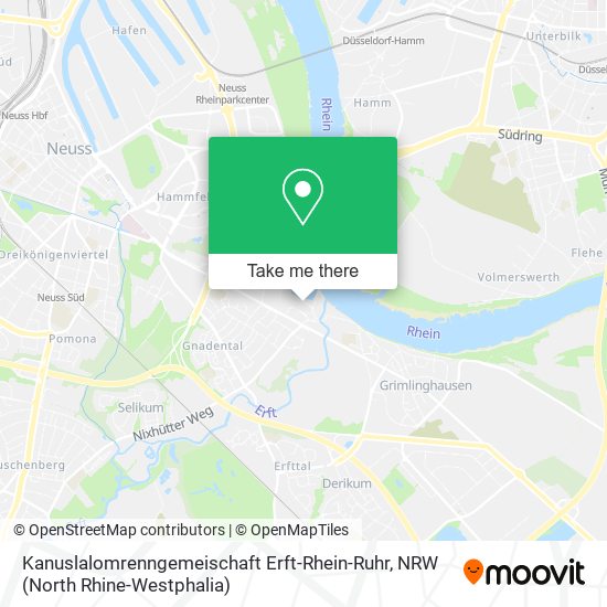 Kanuslalomrenngemeischaft Erft-Rhein-Ruhr map