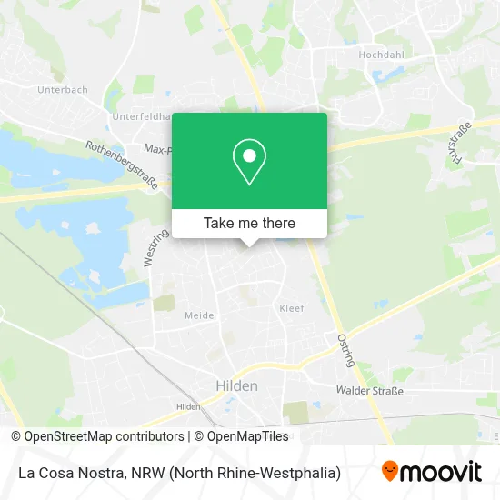 La Cosa Nostra map